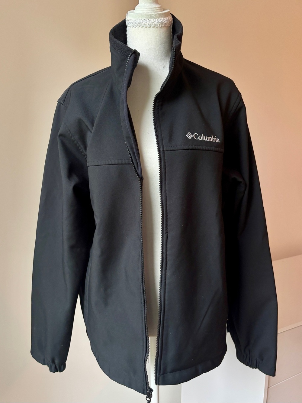 Columbia Black Men's Softshell Jacket Fleece Liner - M